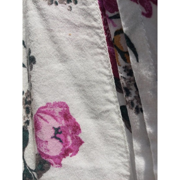 Torrid womens long sleeve blouse top button up floral white tunic sz 2 2x 18 20 - Picture 6 of 11